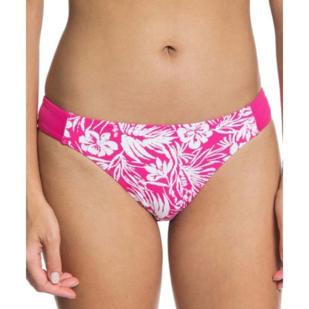 NWT Roxy Floral Full-Back Bikini Bottoms, Sz. L
